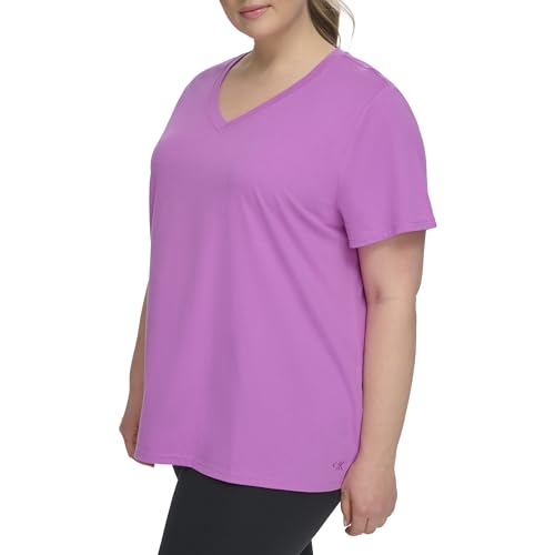 Calvin Klein Performance Women's Plus Active Crewneck T-Shirt, Lotus