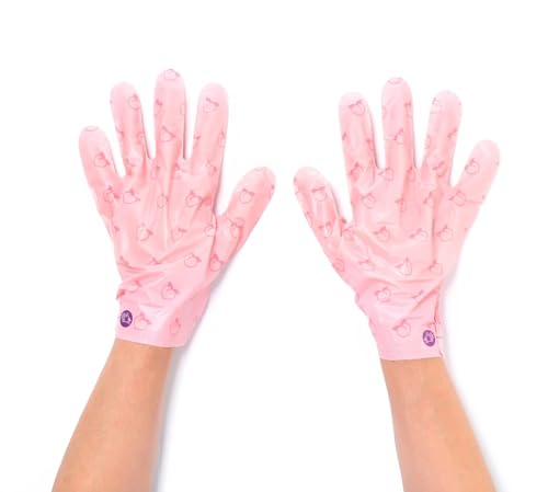 TONYMOLY Lovely Peach Hand Mask for Hydrating Dry, Rough Hands, 5 Pack