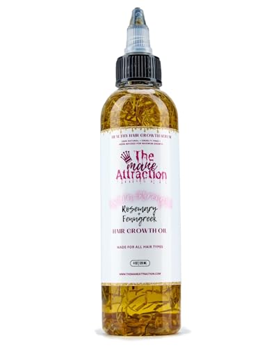 The Mane Attraction Extra-Strength Herbal Hair Growth Oil, 4 Fl Oz