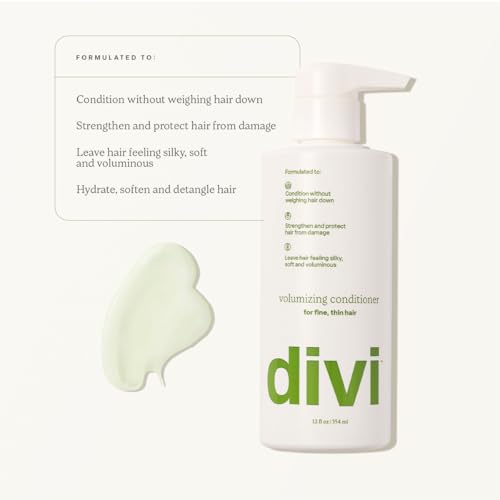 divi Volumizing Conditioner for Fine, Thin Hair with Rice Protein | 12 fl oz