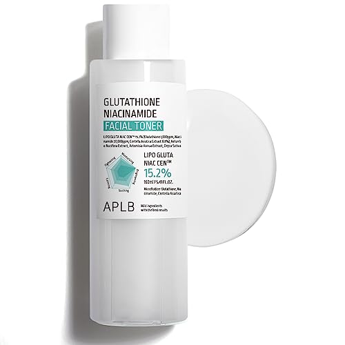APLB Glutathione Niacinamide Facial Toner | LIPO GLUTA NIAC CEN™ 15.2% 5.41 FL.OZ/Korean Skincare, Replenishing Moisture, Revitalize for Gentle and Improve Skin Texture Through Niacinamide