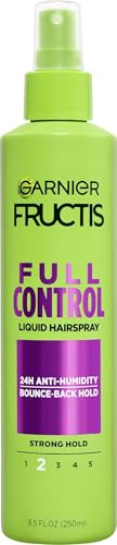 Garnier Fructis Sky-Hi Volume Hairspray, Anti-Humidity Volumizing Spray With Bamboo Extract, Provides 24-Hour of Flexible Hold and Frizz Control, 8.25 oz, 2 Count (Packaging May Vary)