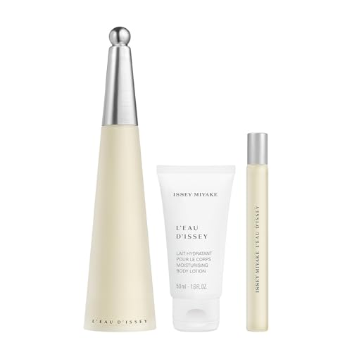 Issey Miyake L'Eau d'Issey Exclusive Eau de Toilette Fragrance Set for Women - Includes Eau de Toilette (100 mL), Moisturizing Body Lotion (50 mL) & Purse Spray (10 mL)