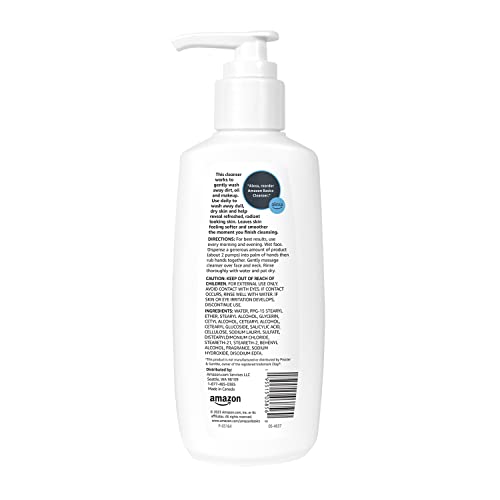 Amazon Basics Gentle Exfoliating Face Wash, Replenishing Daily Facial Cleanser, Refreshing, 6.78 fl oz (Pack of 1)