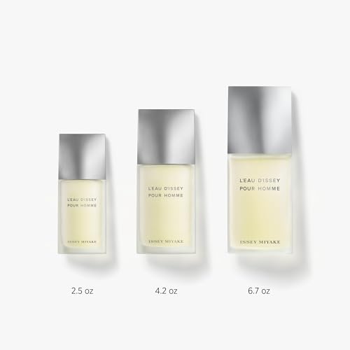 Issey Miyake L'Eau d'Issey Pour Homme Eau de Toilette - Fragrance for Men - Pure & Fresh - With Notes of Yuzu, Nutmeg & Sandalwood - 4.2 oz