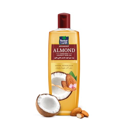 Parachute Advansed Almond Hair Oil with Coconut|For Soft & Silky Hair| Boosts Shine & Softness| No Parabens & Silicones| All Hair Types| 10.1 fl.oz