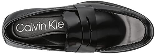 Calvin Klein Men's Crispo Loafer Flat, Black, 8