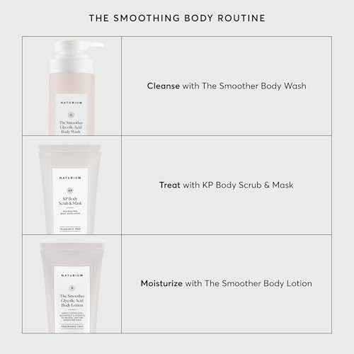Naturium The Smoother Glycolic Acid Exfoliating Body Wash, Soft & Smoothing Cleanser, 16.9 oz