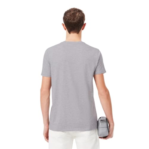 Lacoste Men's Cotton Pima T-Shirt, Silver Chine, Medium