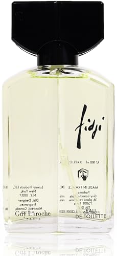 Fidji by Guy Laroche, Iconic Designer Fragrance, Eau de Toilette for Women, Long Lasting Women Perfume, Day and Evening Aromatic Scent, Classic Floral Notes of Hyacinth, Lemon and Jasmine, 3.4 Fl Oz.