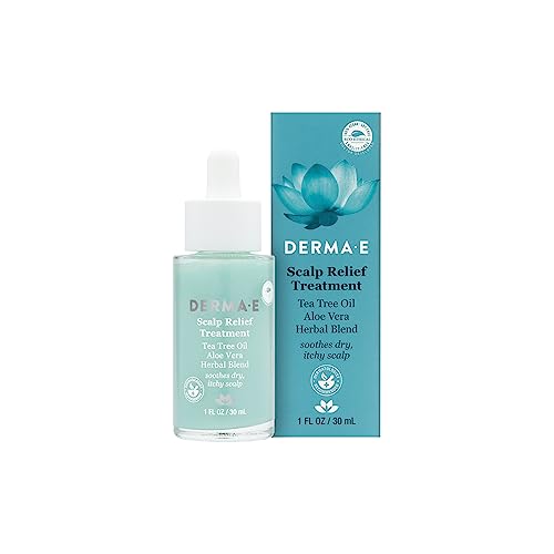 DERMA E Scalp Relief Treatment Scalp Serum, 1 Fl Oz, Dry Scalp Treatment