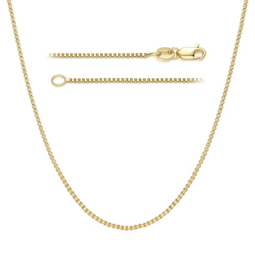 ckuscapo 14K Gold Necklaces for Women Gold Box Chain Gold Chain for Women