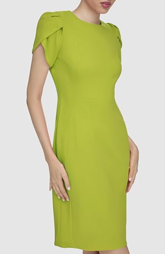 Calvin Klein Women's Dresses Sheath Dress,Celery,8