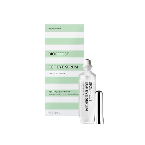 BIOEFFECT EGF Eye Serum with De-Puffer Rollerball | Age Defying, 0.20 Fl Oz
