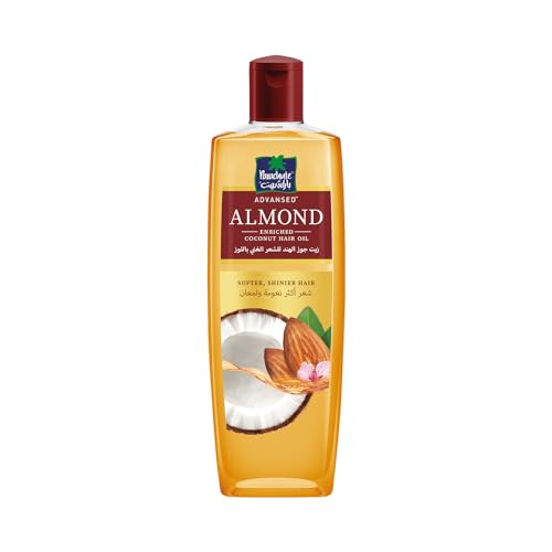 Parachute Advansed Almond Hair Oil with Coconut|For Soft & Silky Hair| Boosts Shine & Softness| No Parabens & Silicones| All Hair Types| 10.1 fl.oz