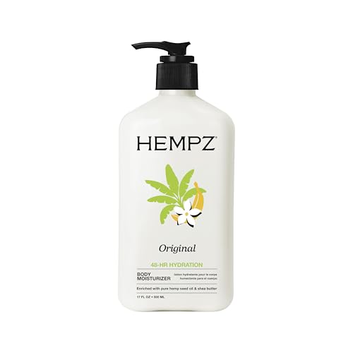 Hempz Body Moisturizer Original 17 Ounce Pump (500ml) (1 Pack)