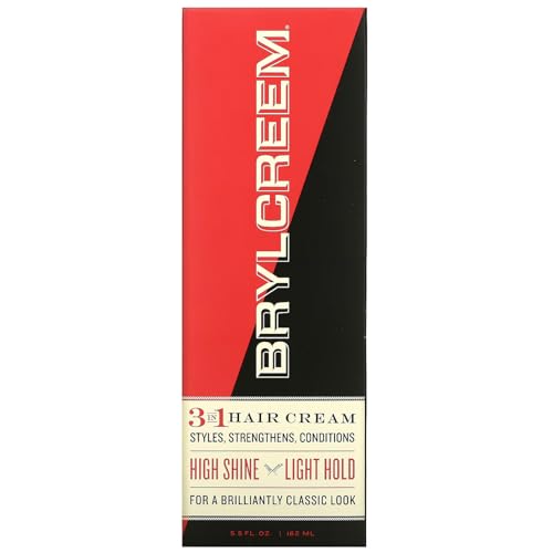 BRYLCREEM 3-in-1 Original High Shine Hair Cream, 3-in-1, 5.5 Fl Oz