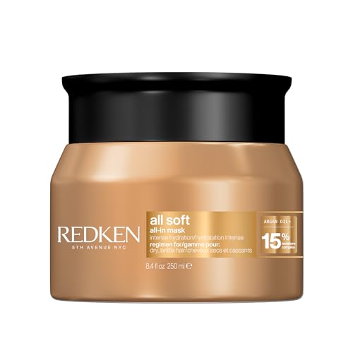 Redken All Soft All-In Deep Conditioning Mask – For Dry Hair, 8.4 Fl Oz