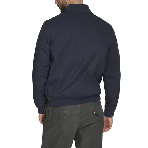 Levi's Men's Rib Knit Bomber With Chest Zip Pocket, Navy, Medium