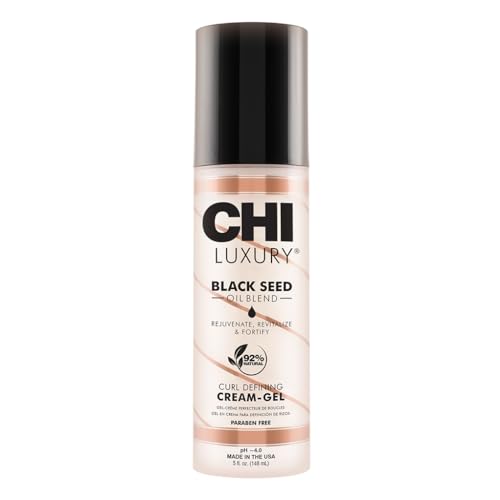 CHI Luxury Black Seed Oil Curl Defining Cream Gel, 5 Fl Oz