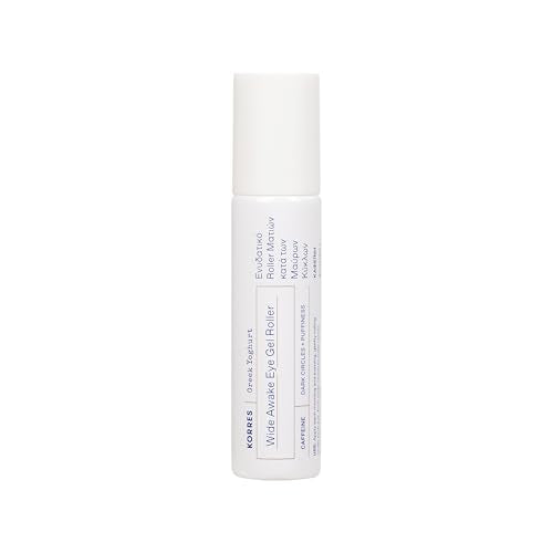 KORRES Greek Yoghurt Wide Awake Eye Gel Roller Ball Serum, 0.51 fl oz