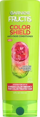 Garnier Fructis Color Shield Anti-Fade Conditioner for Color Treated Hair, 12 Fl Oz, 1 Count (Packaging May Vary)