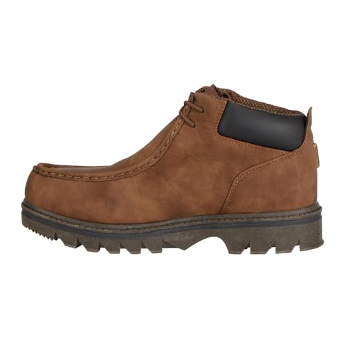 Lugz Men's Fringe Boot, M Brown/Nicotine Gum/Bark, 10.5 D US