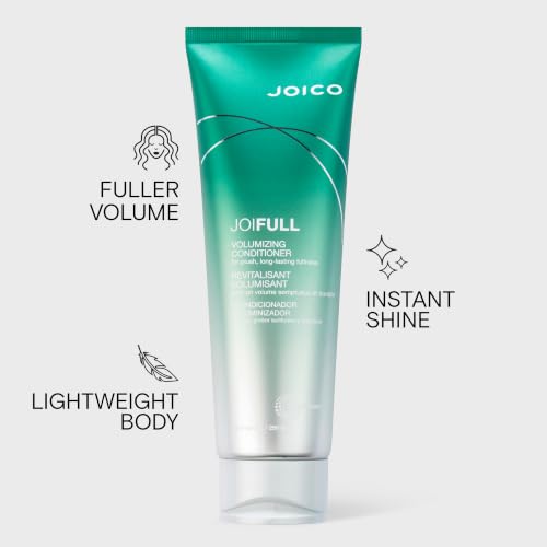 JoiFULL Volumizing Conditioner | For Fine, Thin Hair | Add Instant Body | Long-Lasting Fullness | For Thicker Bouncier Hair | Boost Shine | With Lotus Flower & Bamboo Extract | 8.5 Fl Oz