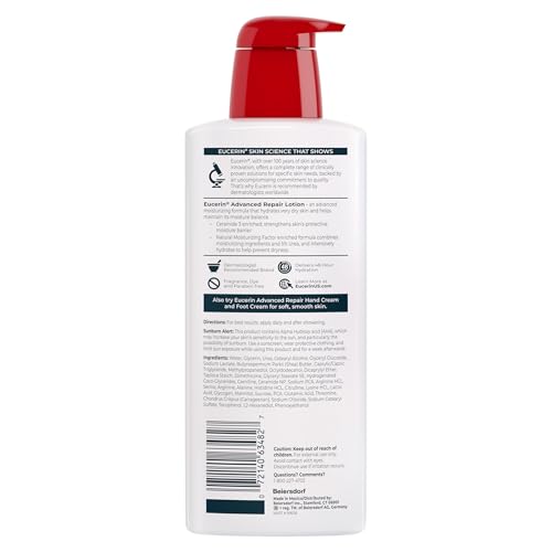 Eucerin Advanced Repair Lotion, Urea Enriched, 16.9 FL OZ
