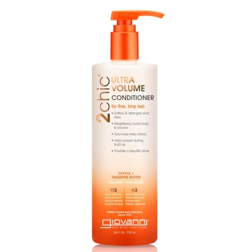 GIOVANNI 2chic Ultra-Volume Conditioner, No Parabens, Color Safe, 24 oz