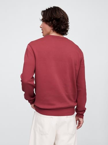 GAP Men's Fashion Logo Crew Sweatshirt, Red Clay, X-Large