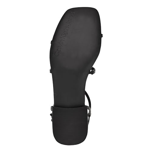 Calvin Klein Women's Sindy Sandal, Black Patent 001, 9