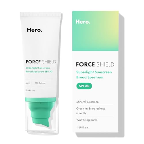 Hero Cosmetics Force Shield Superlight Sunscreen SPF 30, 1.69 Fl Oz