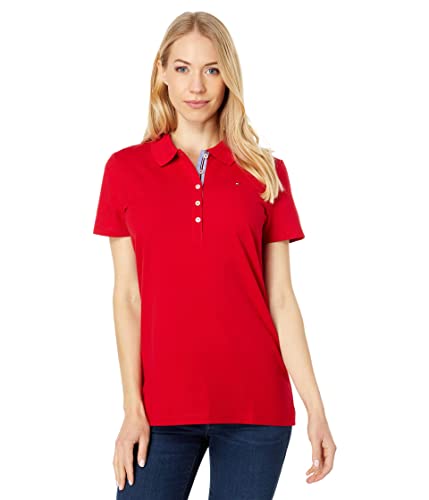Tommy Hilfiger Solid Short Sleeve Polo Scarlet SM (US 4-6)