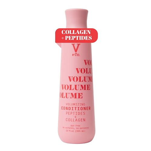 V&Co. Volumizing Conditioner with Peptide Technology, 12 oz, Sulfate Free Conditioner for Adding Lift and Fullness, Gentle, Color Safe Conditioner