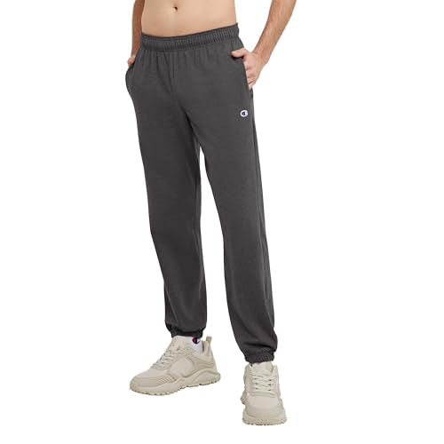 Champion mens Everyday Cotton Closed Pant pajama bottoms, Granite Heather, X-Large US