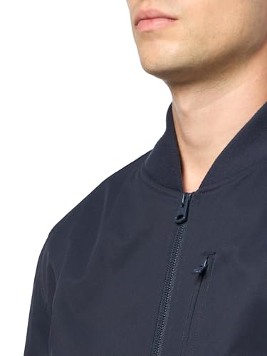 Levi's Men's Rib Knit Bomber With Chest Zip Pocket, Navy, Medium
