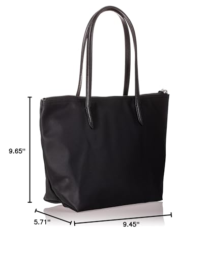 Lacoste womens L.12.12 Concept Small Shopping Bag, NF2037PO, black, One Size