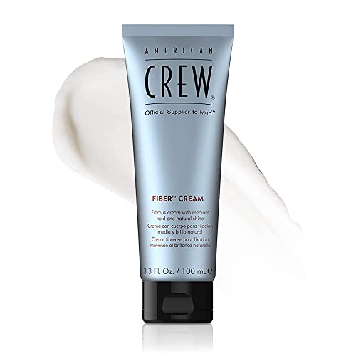 American Crew Men's Fiber Cream, Medium Hold & Natural Shine, 3.3 fl oz