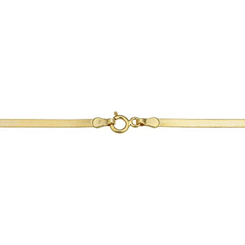 Women's Herringbone - 10K Yellow Gold Herringbone Bracelet 7.5 in
