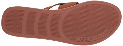 Lauren Ralph Lauren Rosalind Sandal Tan Nubuck Pu 8 B (M)