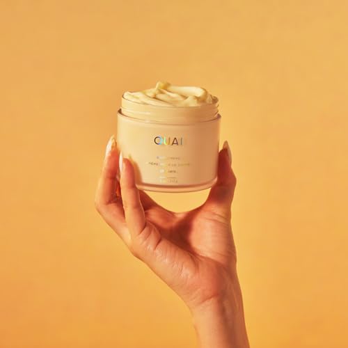 OUAI Body Cream, St. Barts - Hydrating Whipped Body Cream with Cupuaçu Butter, Coconut Oil and Squalane - Softens Skin and Delivers Healthy-Looking Glow - Sulfate-Free Skin Care - 7.5 Oz