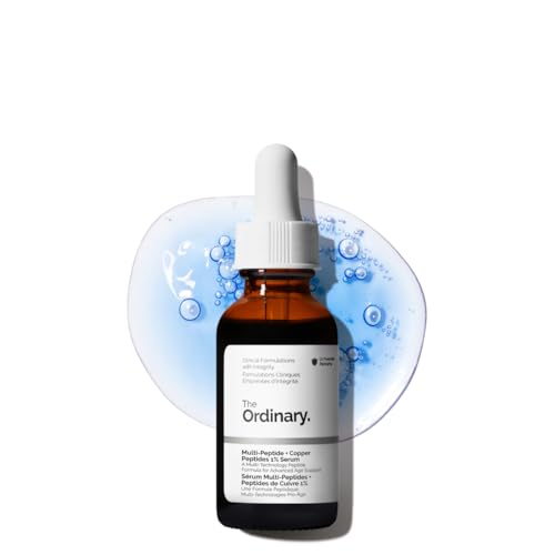 The Ordinary Multi-Peptide + Copper Peptides 1%, GHK-Cu Anti-Aging Serum for Fine Lines and Skin Elasticity, 1 Fl Oz