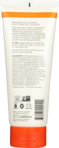 Andalou Naturals Styling Cream Ounces, Argan Oil & Shea, 6.8 Fl Oz