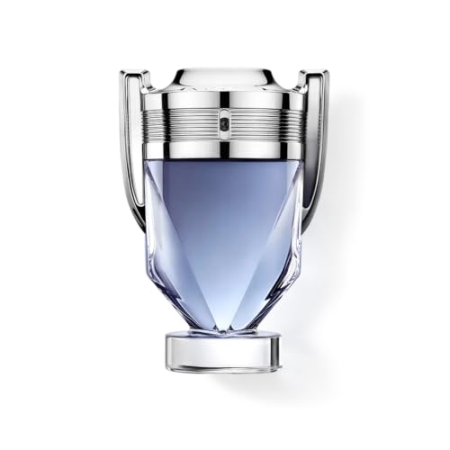 Rabanne Invictus Eau de Toilette - Long Lasting Woody Aquatic Cologne for Men with Marine, Grapefruit & Guaiac Wood - Trophy Bottle French Fragrance Spray from Paris, 3.4 oz