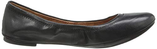 Lucky Brand Women's Emmie Ballet Flat, Black/Leather, 7.5 M US