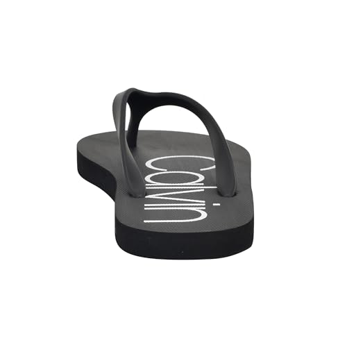 Calvin Klein Women's Salma Flip Flop, Black, 8