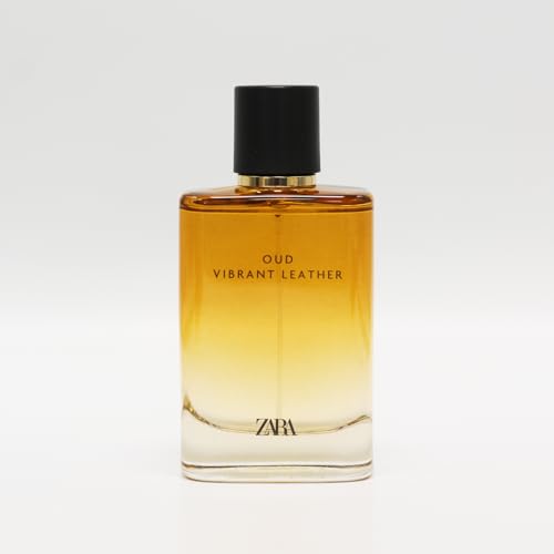 Zara Oud Vibrant Leather EDP Eau De Parfum Cologne for Men 100 ML (3.38 FL. OZ)