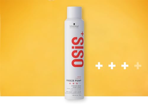 OSiS+ Freeze Medium Hold Hairspray 9oz | All Day Hold and Shine | Heat and Humidity Protection
