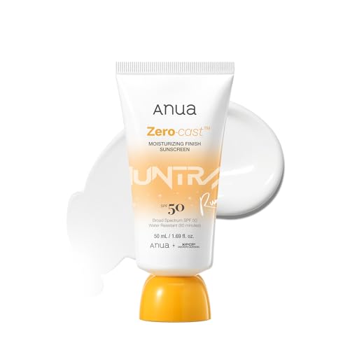 Anua Zero-Cast Moisturizing Sunscreen SPF 50, 1.69 fl oz